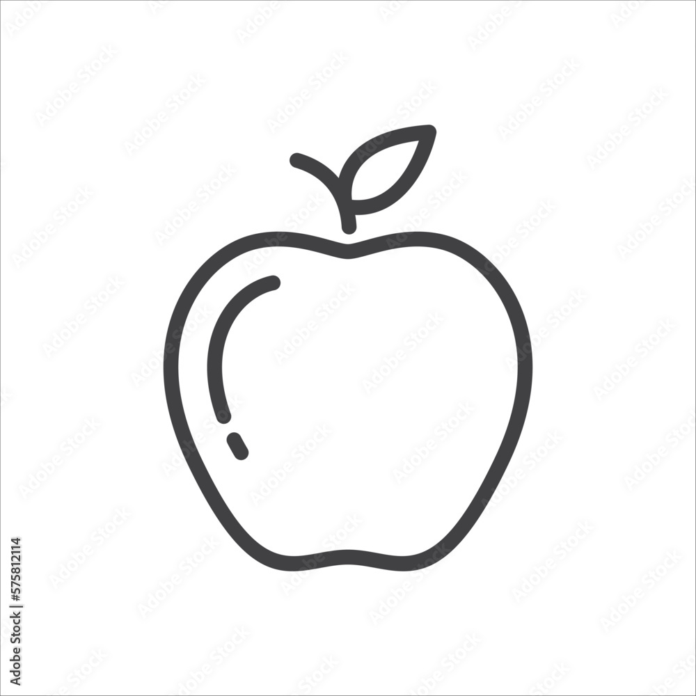 Apple linear Icon. Apple fruit Icon in linear trendy flat symbol. Apple Icon Vector illustration. Apple linear web icon. Vector illustration Apple linear Icon. Apple fruit Icon in linear trendy flat symbol. Apple Icon Vector illustration. Apple linear web icon. Vector illustration