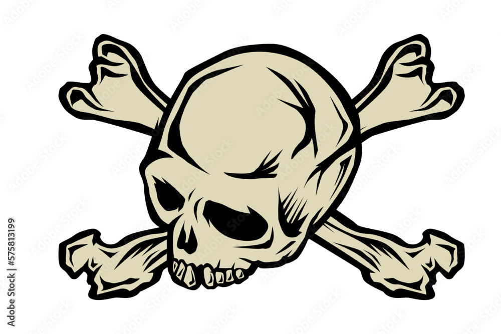 Fototapeta premium Skull and bones
