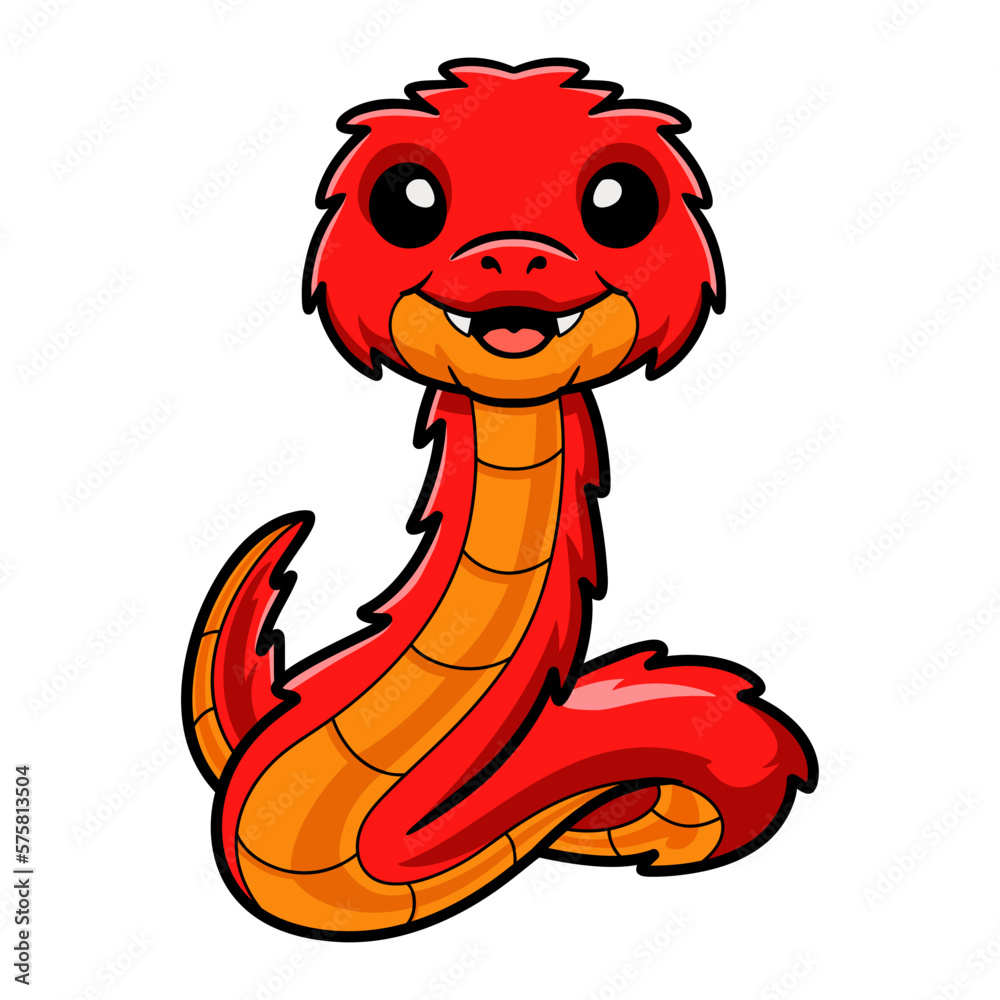 Cute spiny bush viper cartoon Cute spiny bush viper cartoon