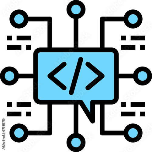 markup language color outline icon