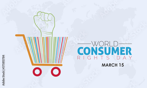 World Consumer Rights Day. globe spread awareness about consumers' rights and needs concept celebration on March 15.