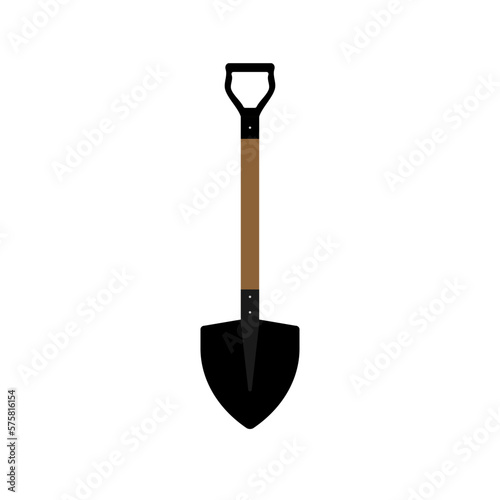 Gold Digging Shovels Illustration Vectors Isolated On White Background.