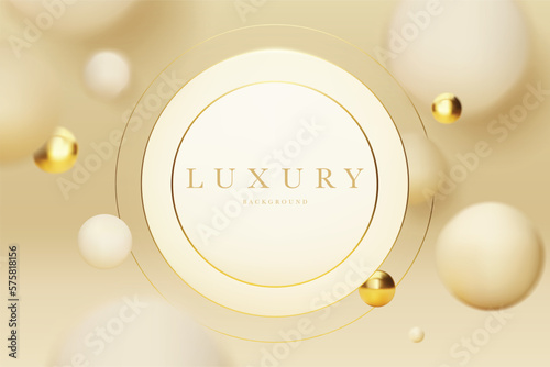 3d style podium gold luxury background, Premium vector illustration for sale or online marketing.