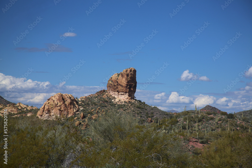 Arizona landscape with blue sky