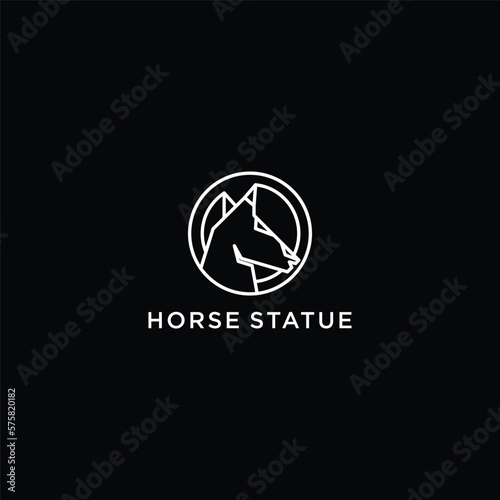 Horse Logo Symbol Vector,flat