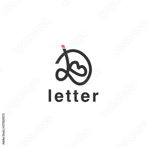 Abstract Initial Letter J and B D Logo. 