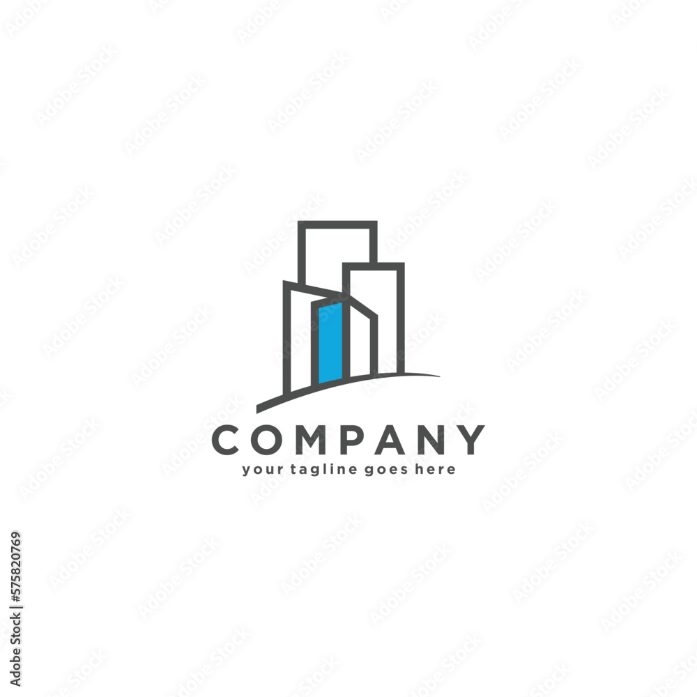 Real Estate logo design inspiration Vector Design Template