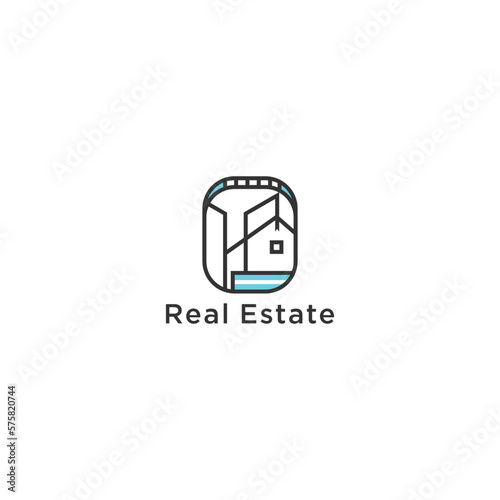 Real Estate logo design inspiration Vector Design Template