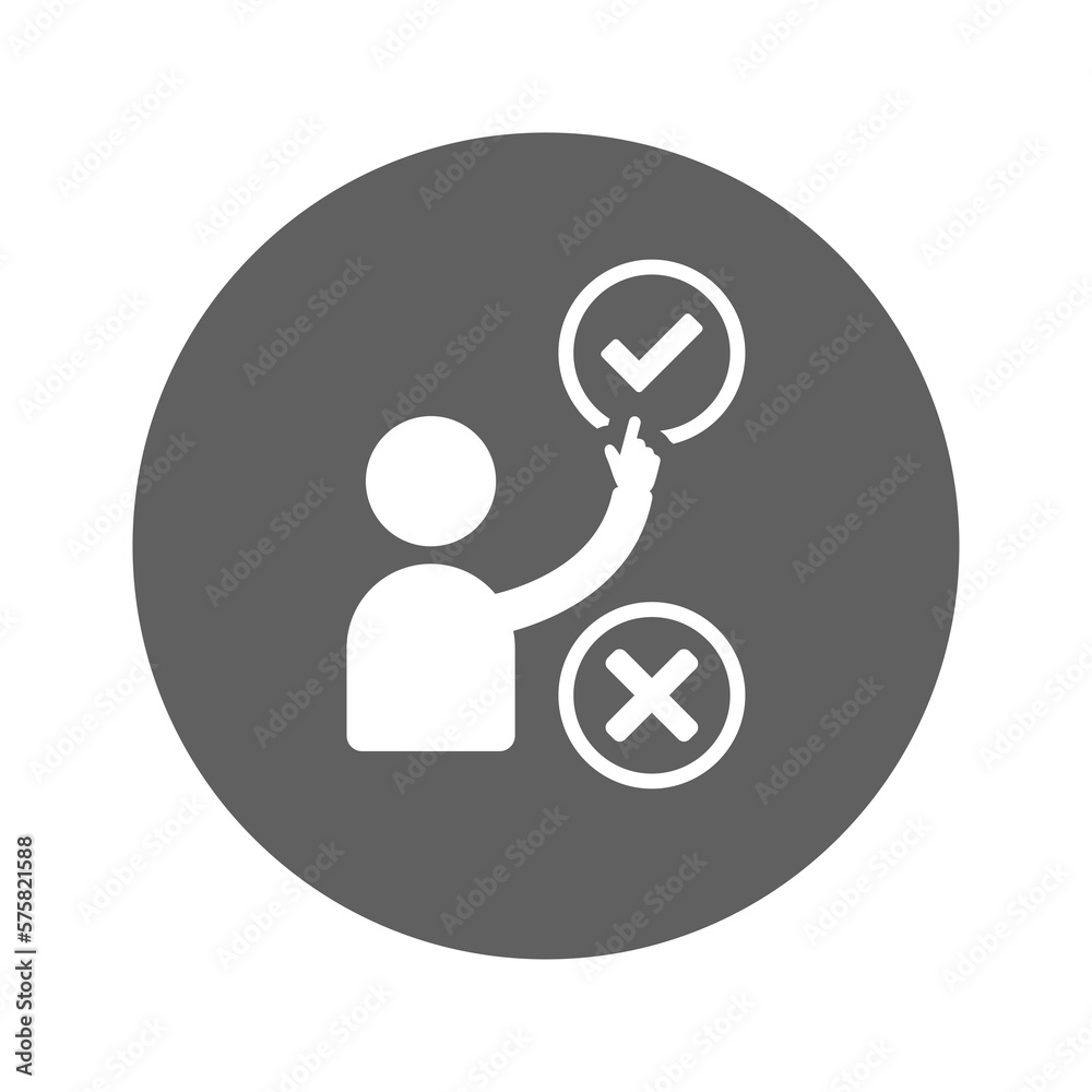Choices, decision, decision making icon. Gray vector graphics. Choices, decision, decision making icon. Gray vector graphics.