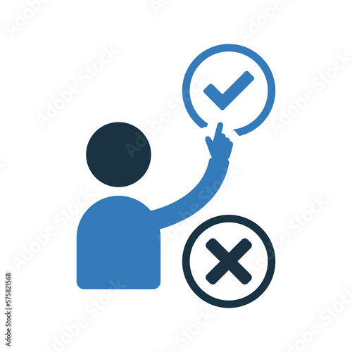 Choices, decision, decision making icon. Simple editable vector graphics.