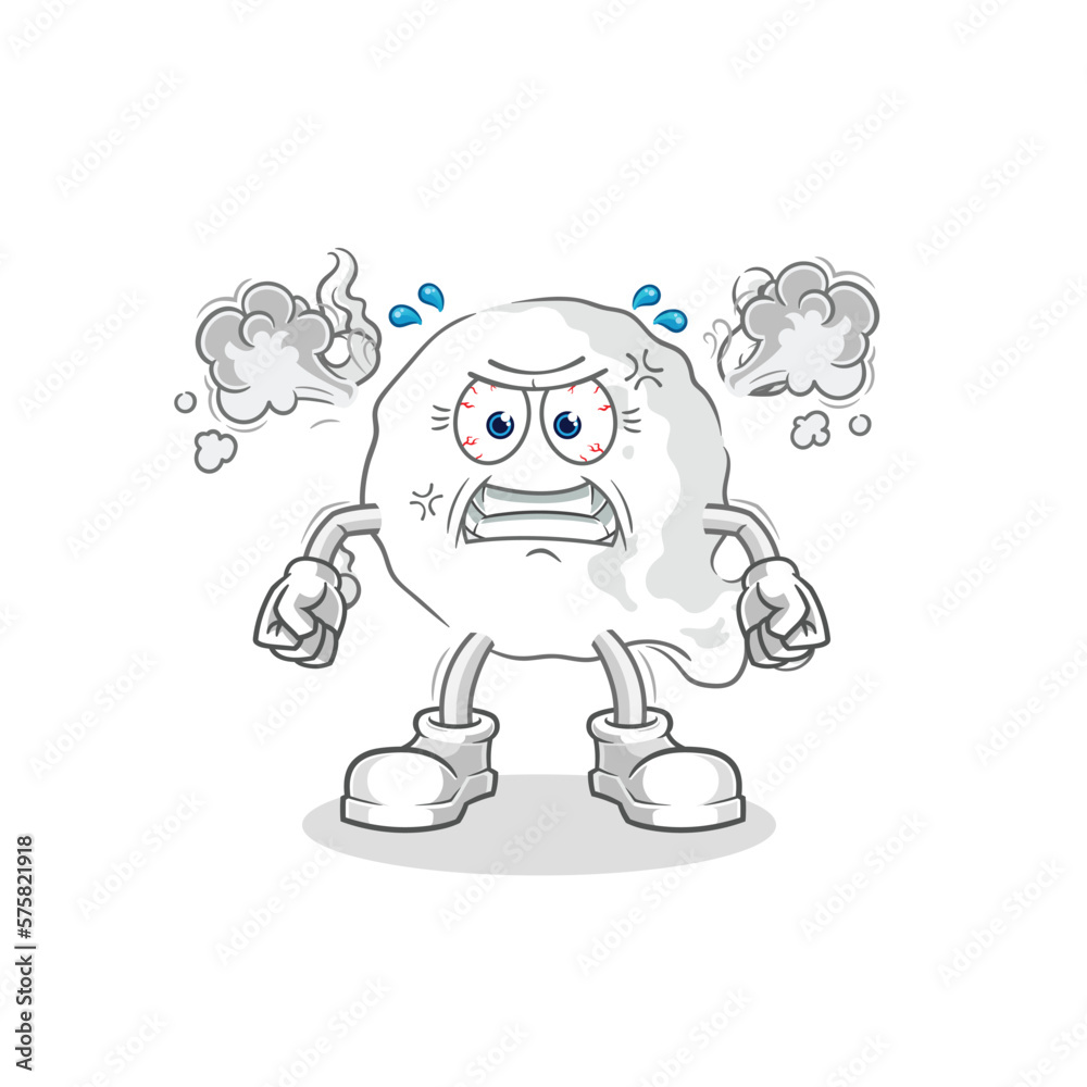 ghost very angry mascot. cartoon vector ghost very angry mascot. cartoon vector