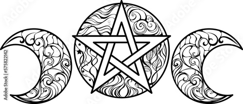 Line Art Pentagram photo