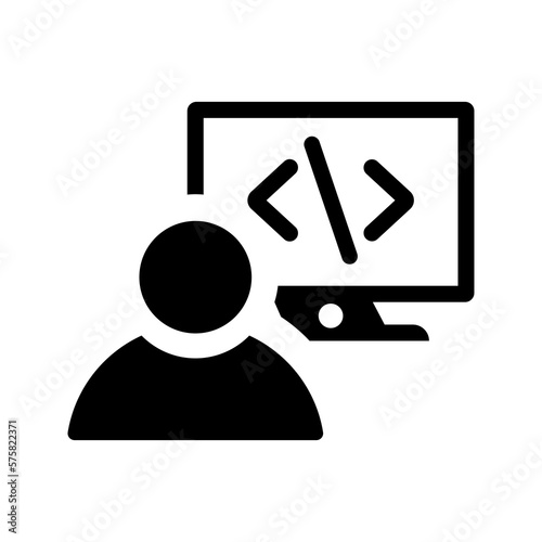 Code, programmer icon.