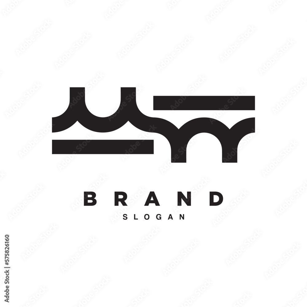 Abstract wave water line logo design Abstract wave water line logo design