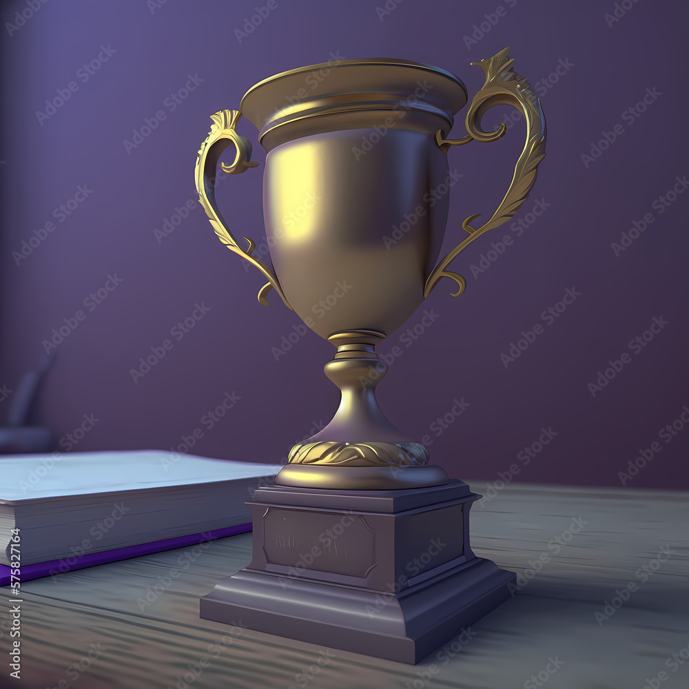 Winning trophy championship award. Generative AI Winning trophy championship award. Generative AI
