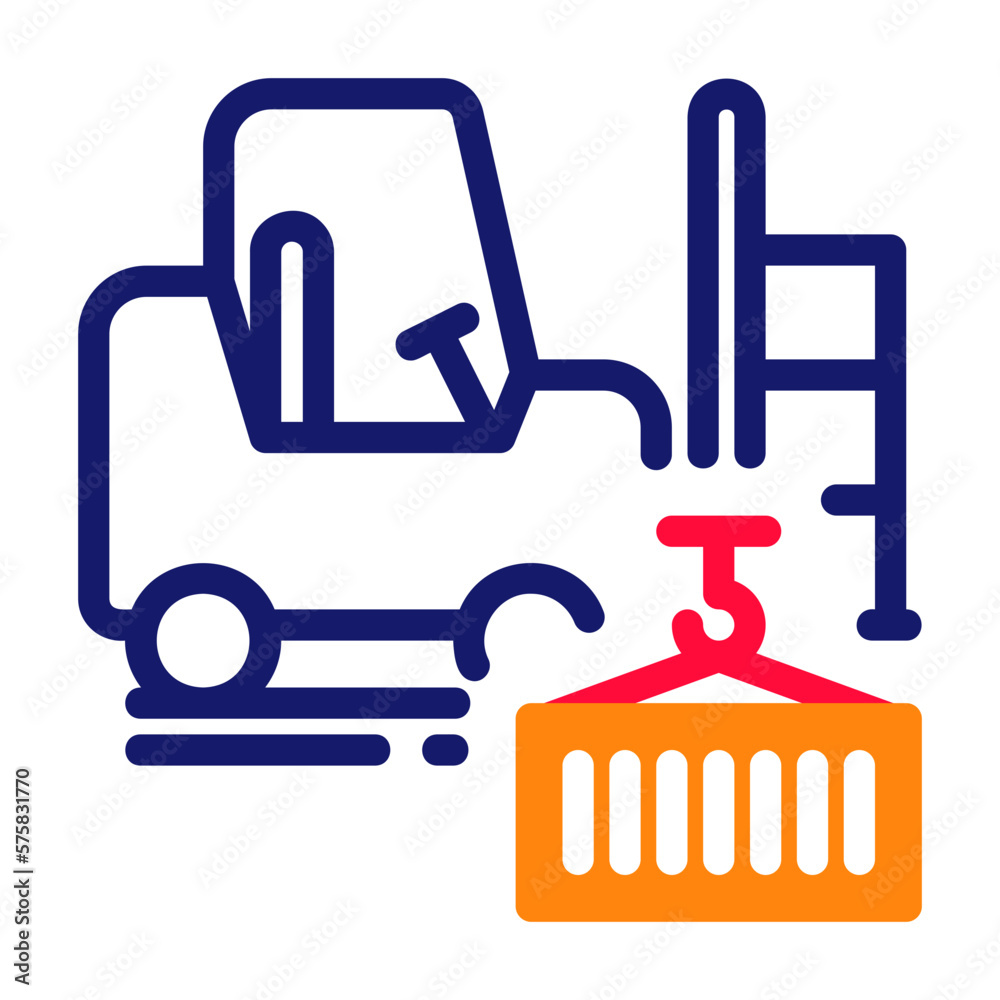Fototapeta premium Forklift Icon