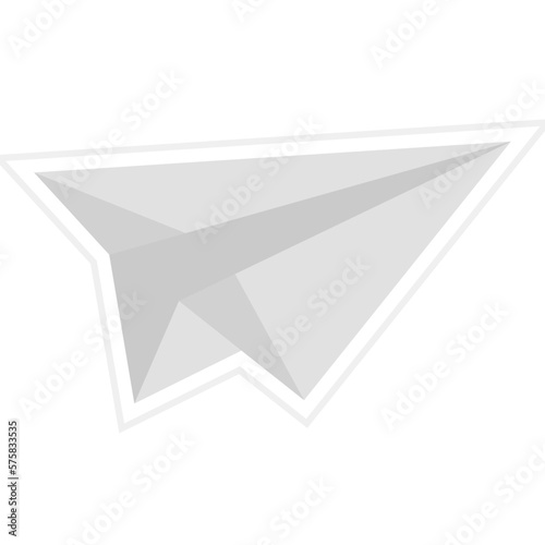 Paper Plane Sticker Icon