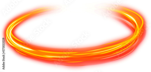 orange light ring effect