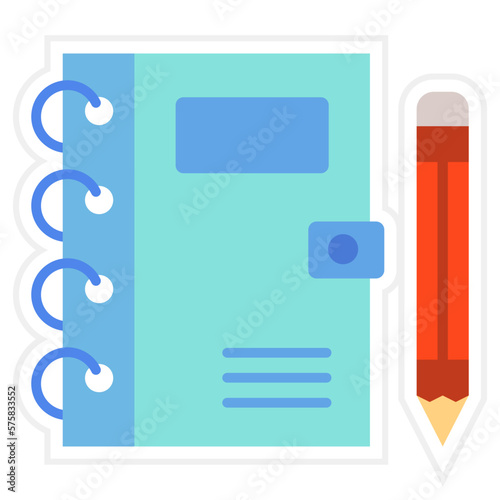 Notebook Sticker Icon