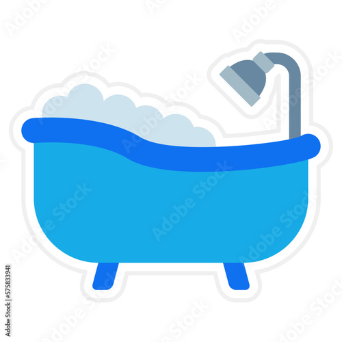 Bathtub Sticker Icon