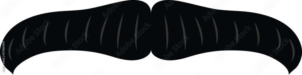 Moustache icon vector image or clip art Moustache icon vector image or clip art