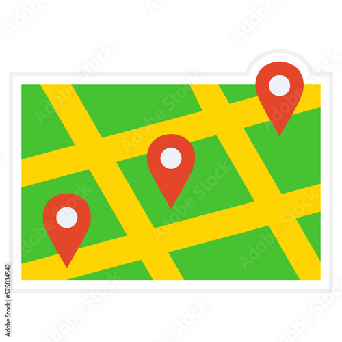 Places Sticker Icon