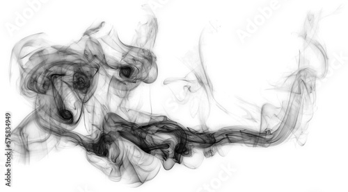 swirling black smoke element
