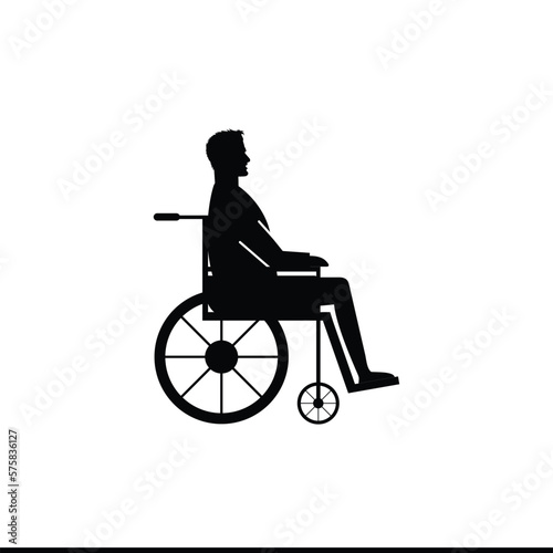 People on Wheelchair Silhouettes