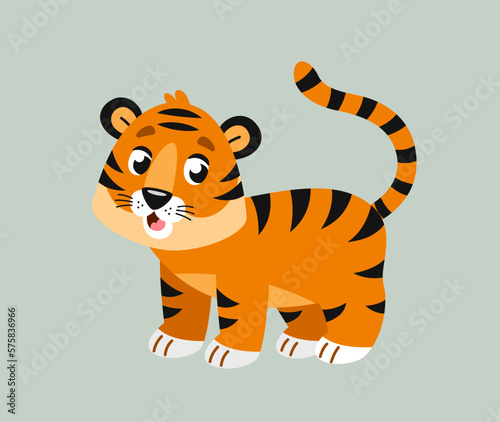 Fototapeta Naklejka Na Ścianę i Meble -  Cute little tiger
