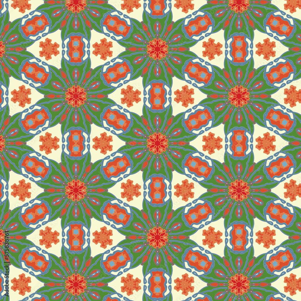 abstract orange and green background, ethnic and fabric pattern background, illustration art fashion style decorative geometric graphic. abstract orange and green background, ethnic and fabric pattern background, illustration art fashion style decorative geometric graphic.