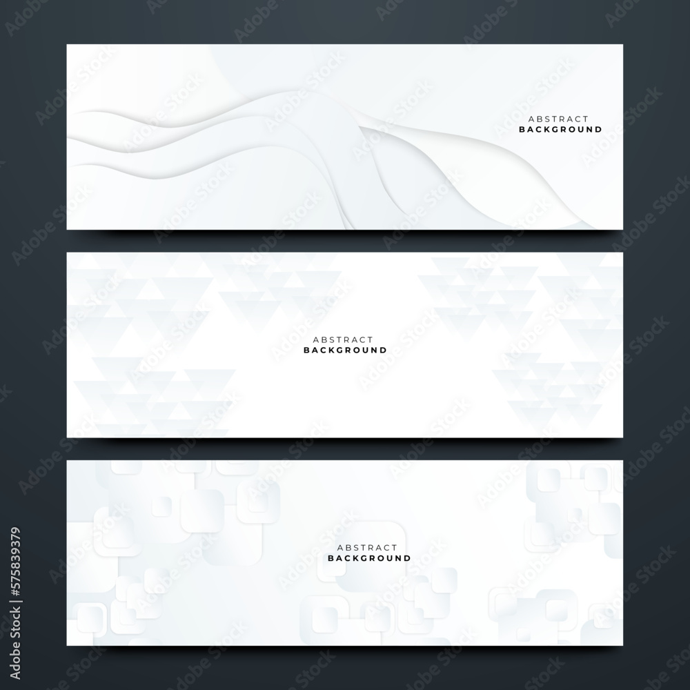 Digital White Banner for Web and Graphic Design Digital White Banner for Web and Graphic Design
