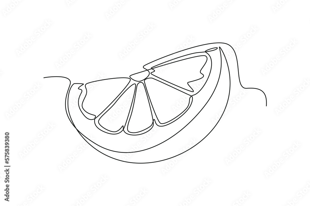 Single one line drawing lime. Vegetable concept. Continuous line draw design graphic vector illustration. Single one line drawing lime. Vegetable concept. Continuous line draw design graphic vector illustration.