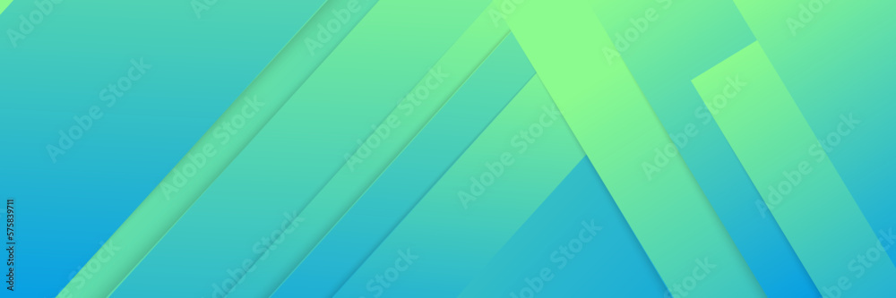 Clean Blue and Green Banner with Minimalist Elements Clean Blue and Green Banner with Minimalist Elements