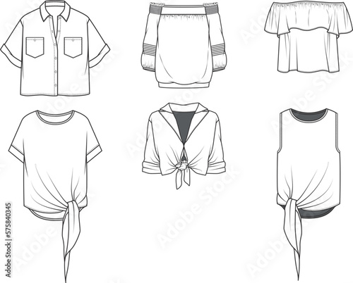 illustration of a set of clothes