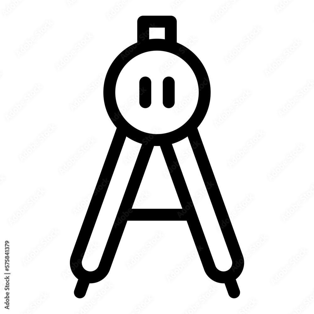 drawing compass icon or logo isolated sign symbol vector illustration - high quality black style vector icons drawing compass icon or logo isolated sign symbol vector illustration - high quality black style vector icons