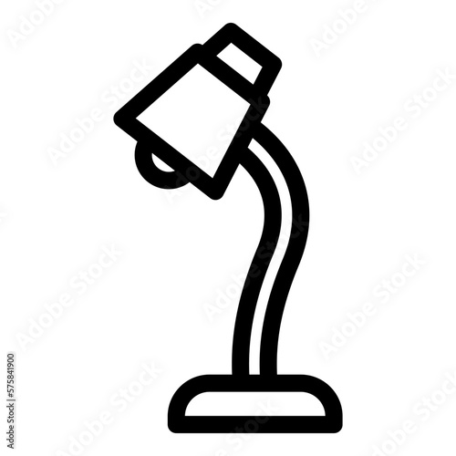 table lamp icon or logo isolated sign symbol vector illustration - high quality black style vector icons