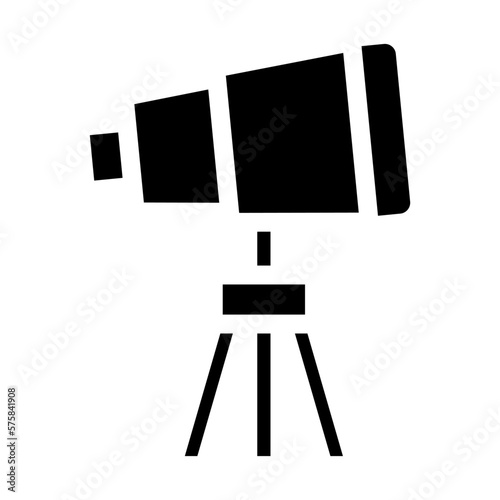 telescope icon or logo isolated sign symbol vector illustration - high quality black style vector icons