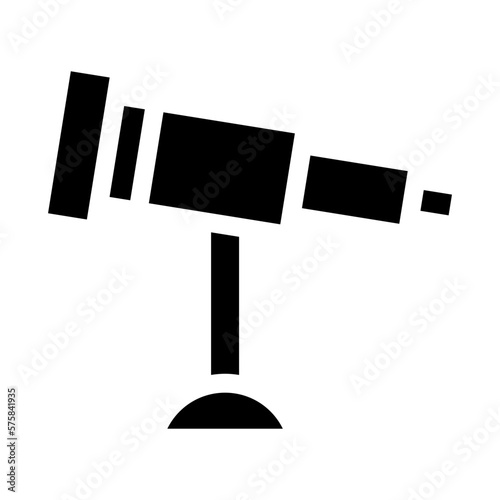 telescope icon or logo isolated sign symbol vector illustration - high quality black style vector icons