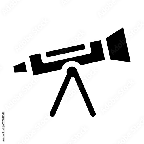 telescope icon or logo isolated sign symbol vector illustration - high quality black style vector icons
