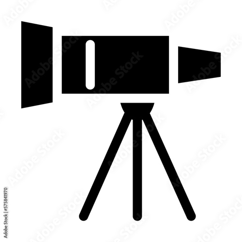 telescope icon or logo isolated sign symbol vector illustration - high quality black style vector icons