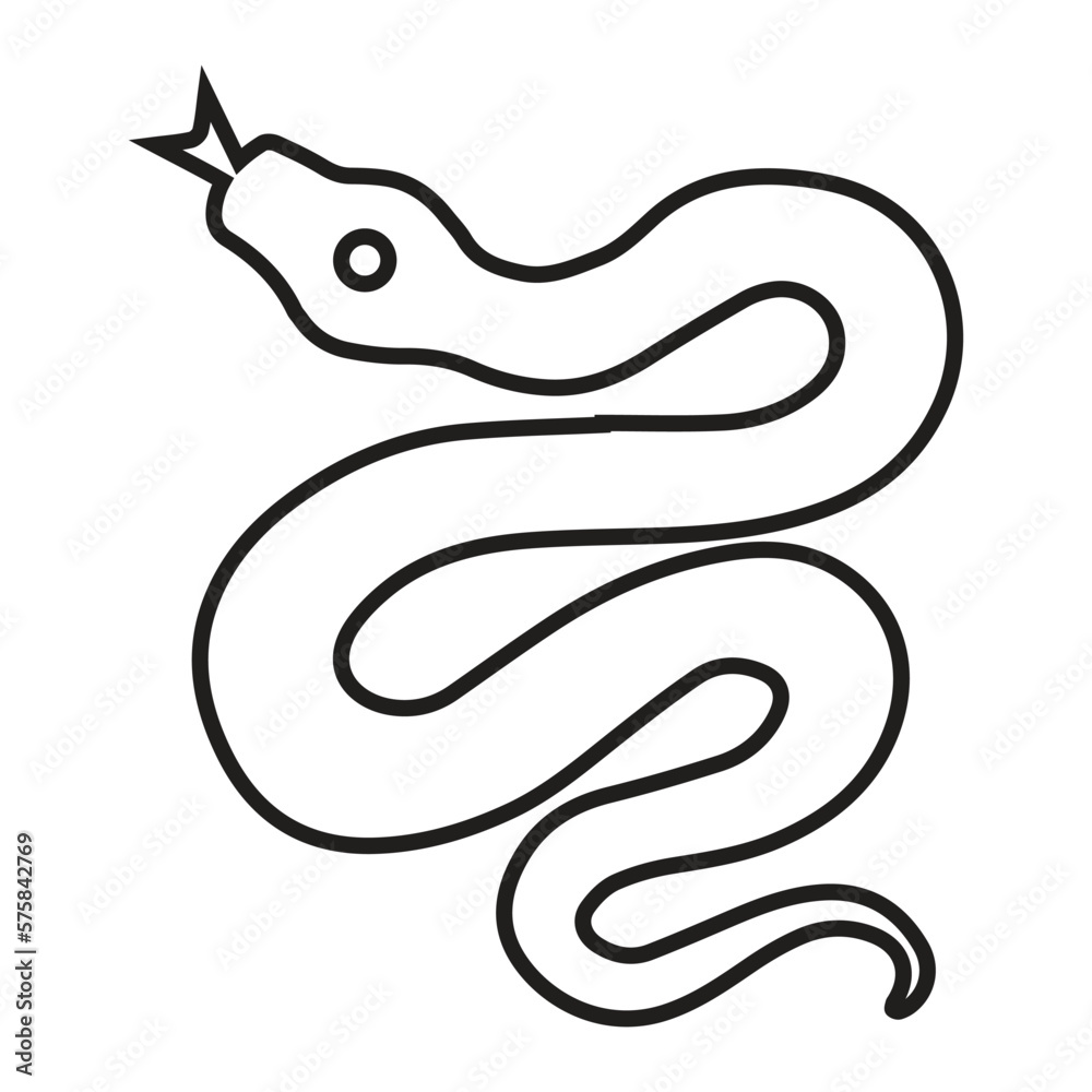 Fototapeta premium Evil, reptile, satan icon