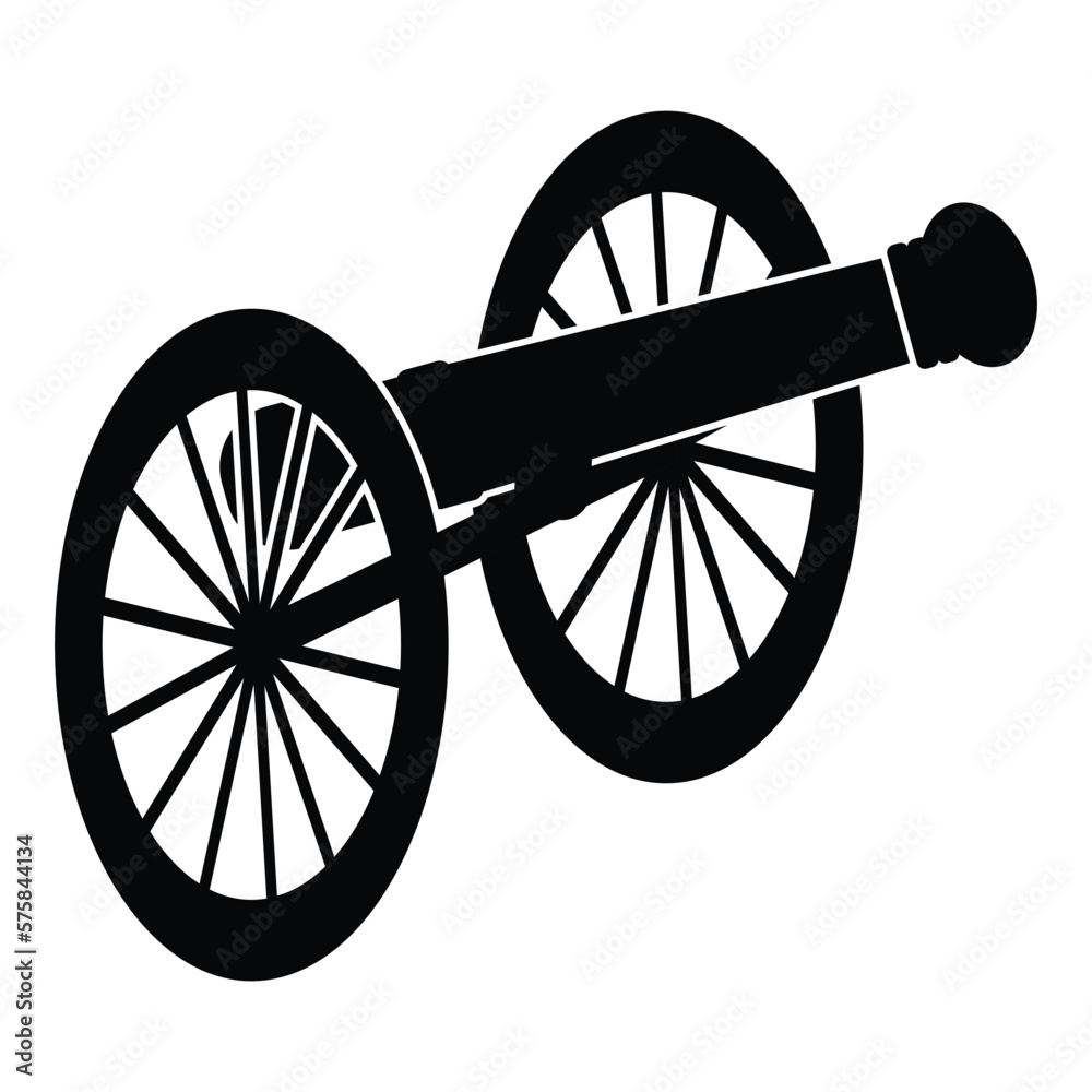 Fototapeta premium old cannon icon