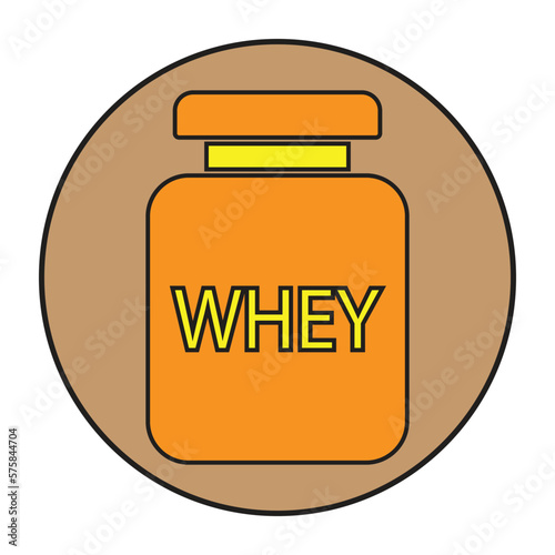 Fitness, protein, whey icon