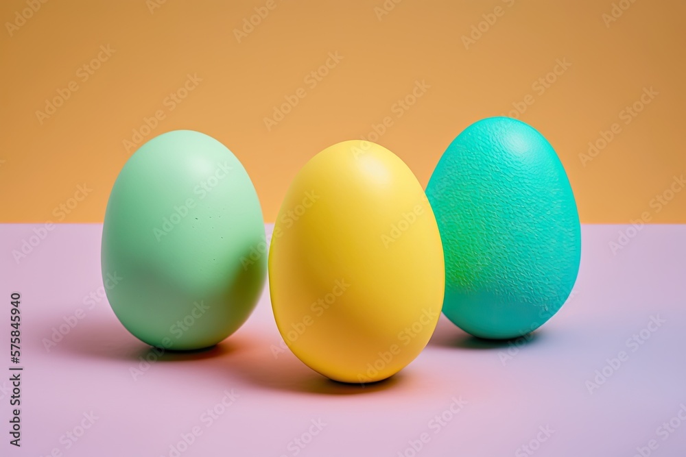 colorful easter eggs. Generative AI. colorful easter eggs. Generative AI.