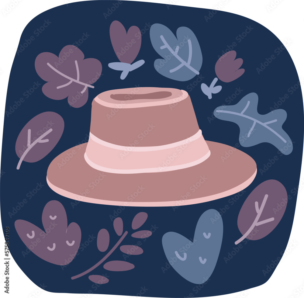 Cartoon vector illustration of Hat Cartoon vector illustration of Hat