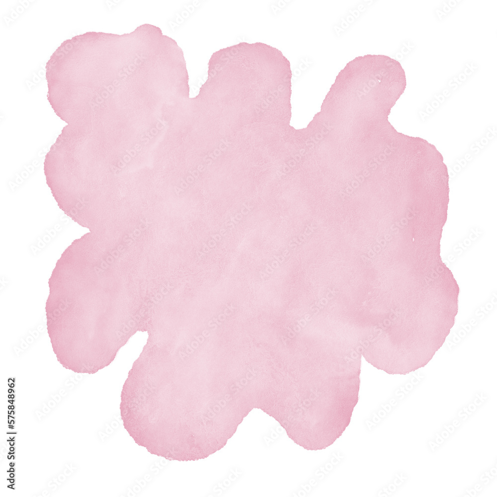 Pink Watercolor Abstract Shapes 