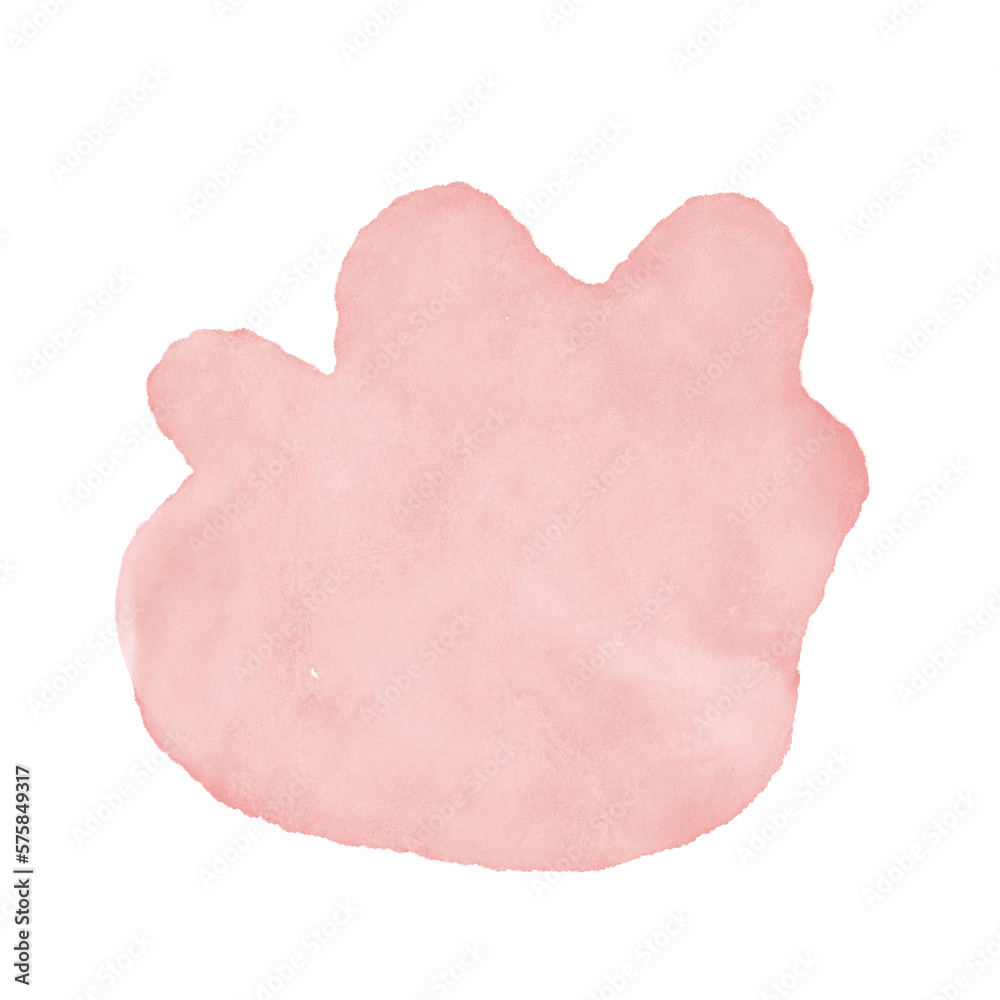 Pink Watercolor Abstract Shapes 