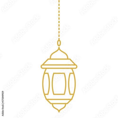 Outline Islamic Lantern © Lieur