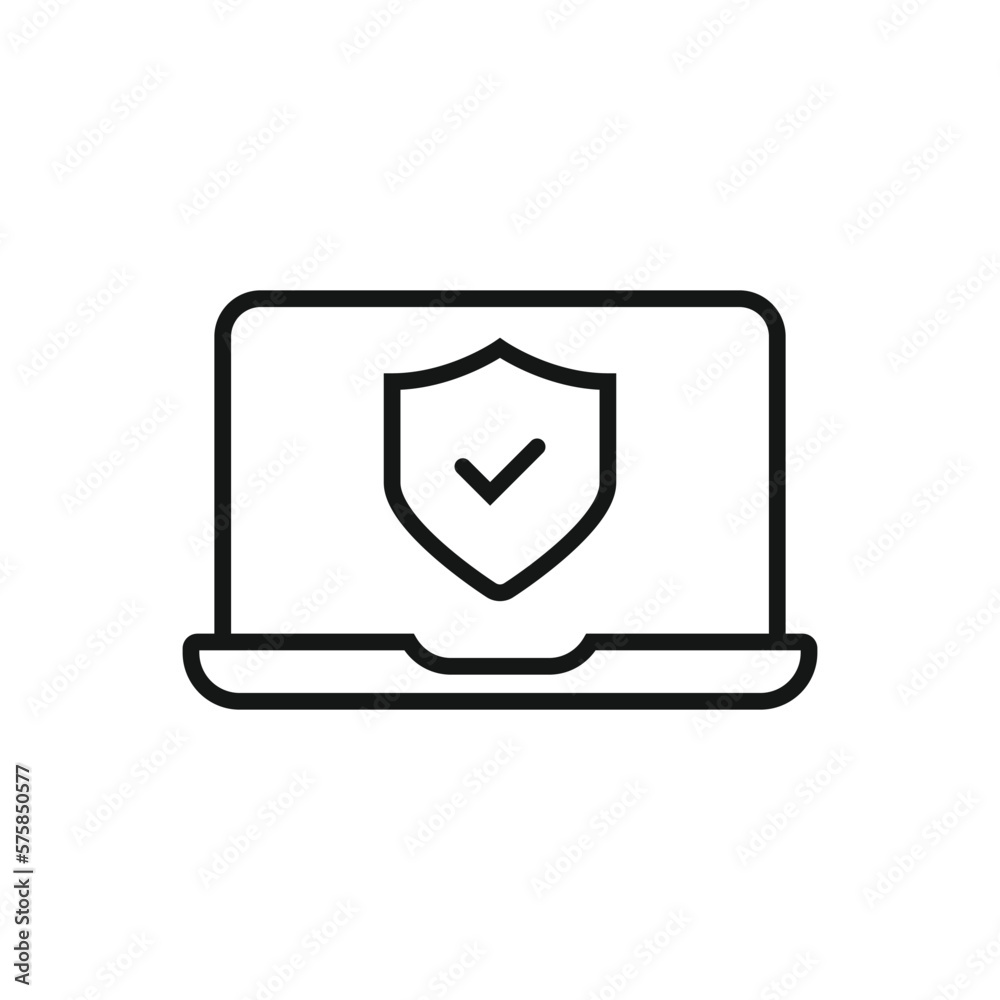 Editable Icon of Shield Protection, Vector illustration isolated on white background. using for Presentation, website or mobile app Editable Icon of Shield Protection, Vector illustration isolated on white background. using for Presentation, website or mobile app
