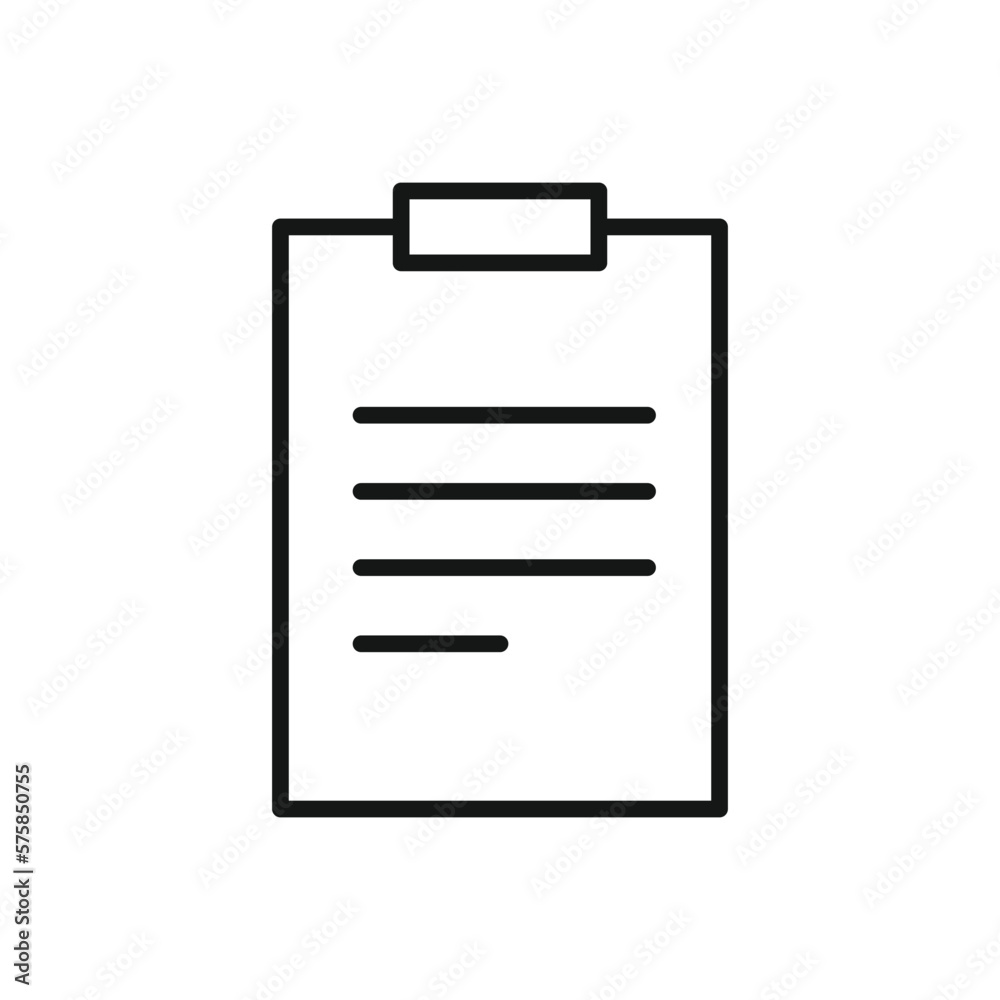 Editable Icon of Paper Information, Vector illustration isolated on white background. using for Presentation, website or mobile app Editable Icon of Paper Information, Vector illustration isolated on white background. using for Presentation, website or mobile app
